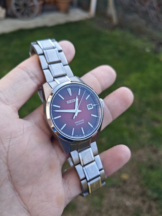 Seiko Presage Sharp Edge Crimson Red SPB227