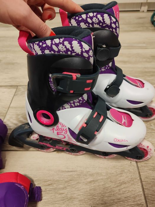 Role Fete Oxelo (Decathlon) Marimea 28-30+Set Aparatori Oxelo 3-7 ani