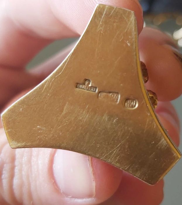 Яйце фаберже сребро позлата 24 к.