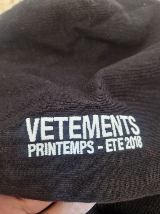 Vetements ss18 худи размер: S