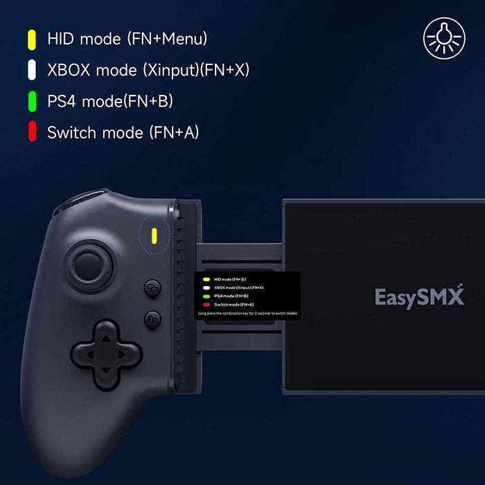 Мобилен геймпад EasySMX M15 Bluetooth Android/iPhone/Switch ЧИСТО НОВ!