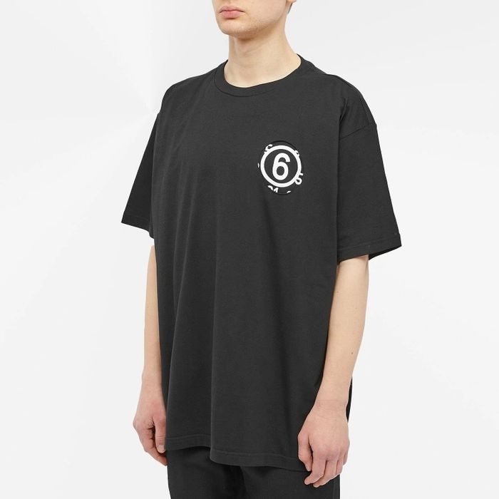 MAISON MARGIELA тениски оувърсайз унисекс в черен цвят НОВИ
