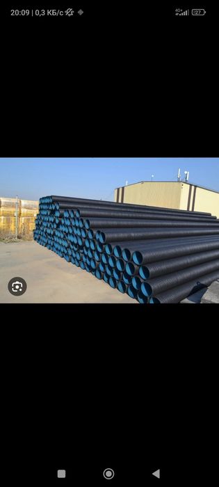 полиэтиленовые трубы пластиковые гофра гофрированная канализационная