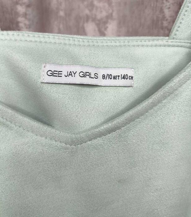 Теплый сарафан для девочки 8–10 лет, рост 140 см, длина 70 см, Gee Jay