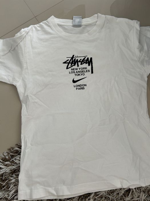 Tricou alb nike stussy