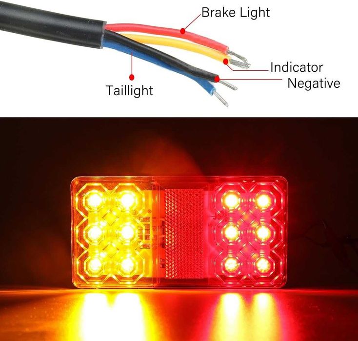 Комплект LED стопове за Ремарке и Каравана 12V 150/80/22