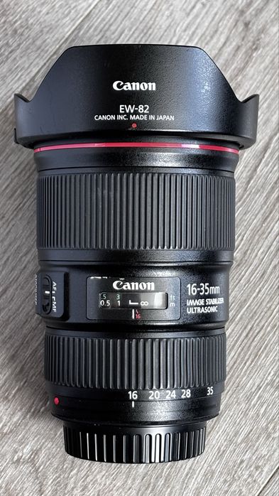 Canon 85mm 16-35mm 4 L USM IS