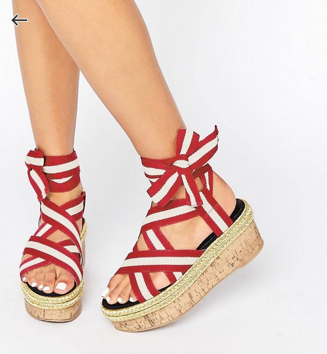 Sandale cu platforma Asos Marimea 37