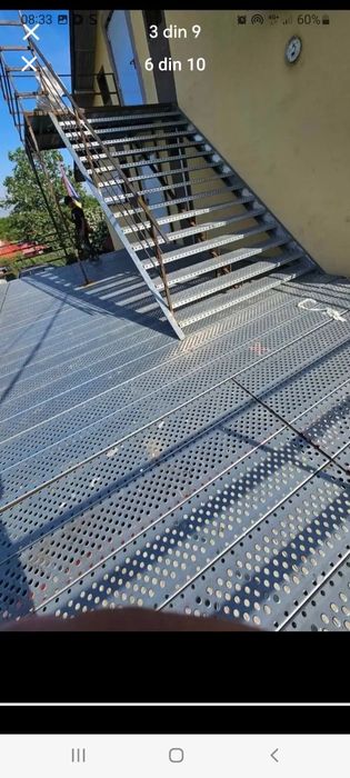 Vând Gretare galvanizate pentru trepte pentru scări sau spălători auto