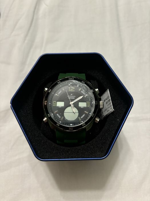 Ceas PATERSON dual time verde