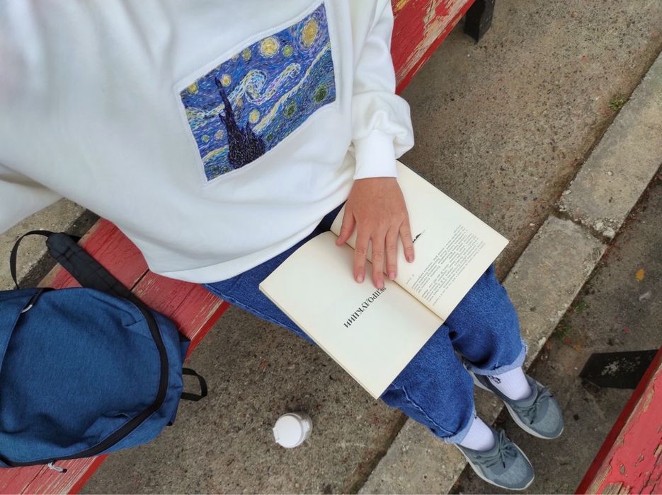 Oversize толстовка с принтом Ван Гога!