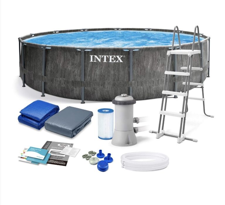 Piscină gri rotundă ne folosită