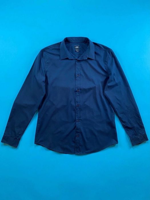 Cămașă bărbătească H&M , bleumarin, mărime L