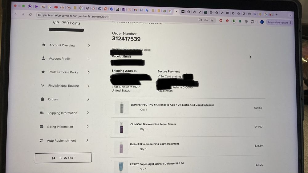 Paulas choice exfoliant