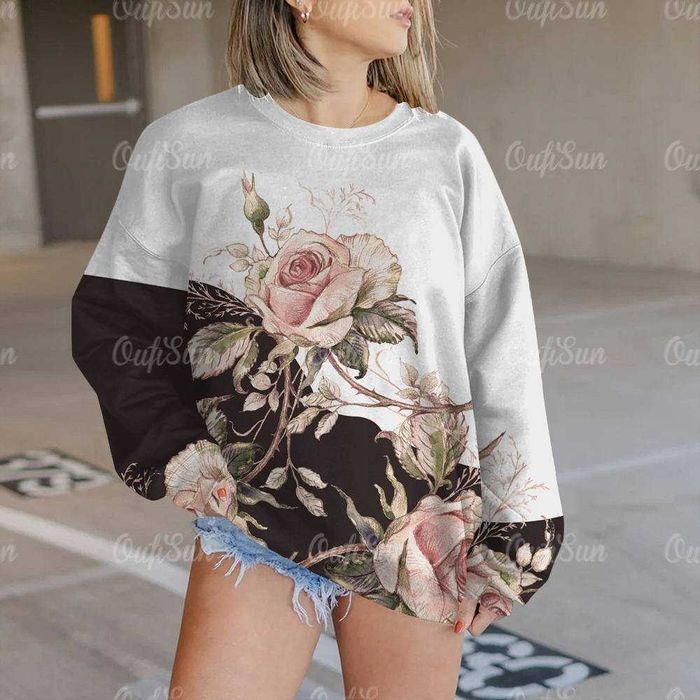 Женский свитер с принтом, пуловер  из микрофибры