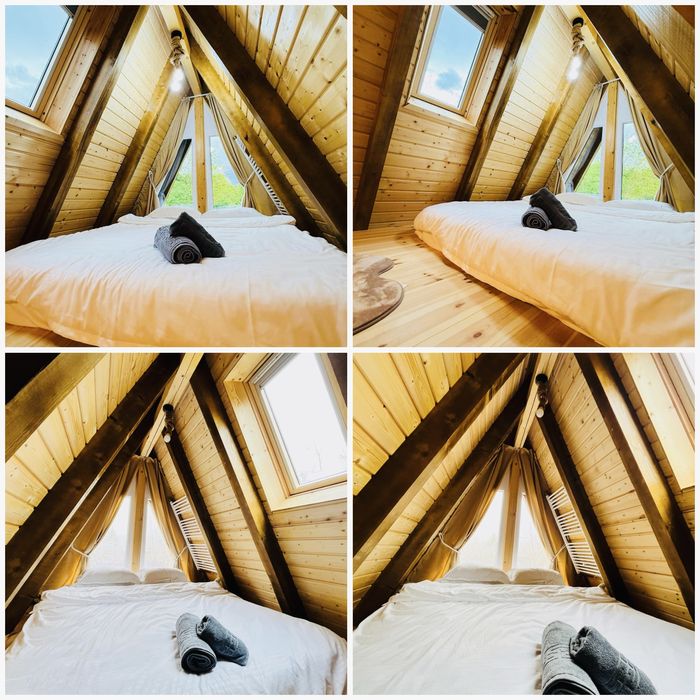 Cabana A Frame Twins Valea Avrigului ciubar piscina  Jacuzzi