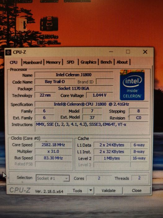 Gigabyte J1800 + 8gb RAM DDR3