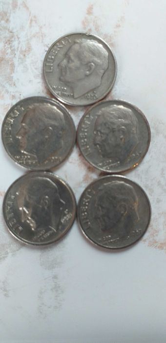 5 One Dime + 10 One Cent
