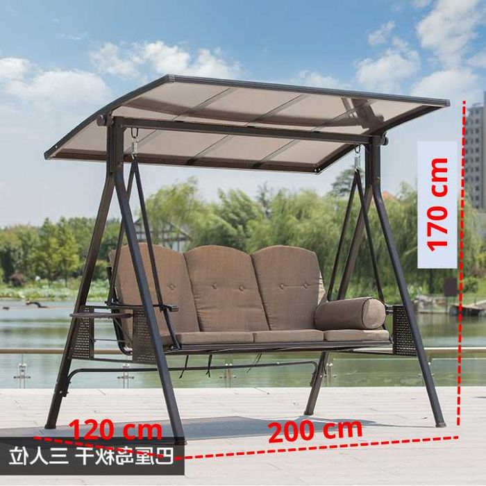 Садовая качеля с навесом на 3 места – комфорт и стиль на вашей террасе