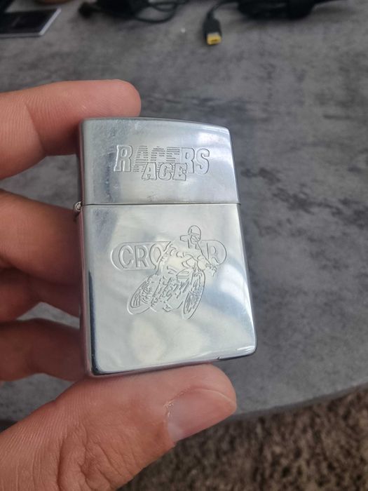 Bricheta zippo de colectie motociclist racers ace anul 1992 vii D
