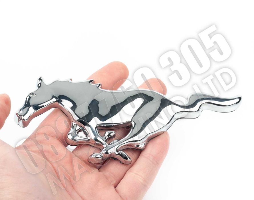 Mustang Running Horse Емблема Форд Мустанг Хромиран или Черен Мат