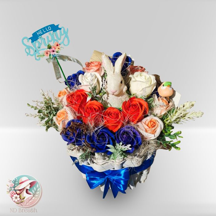 Подаръчна кутия с цветя