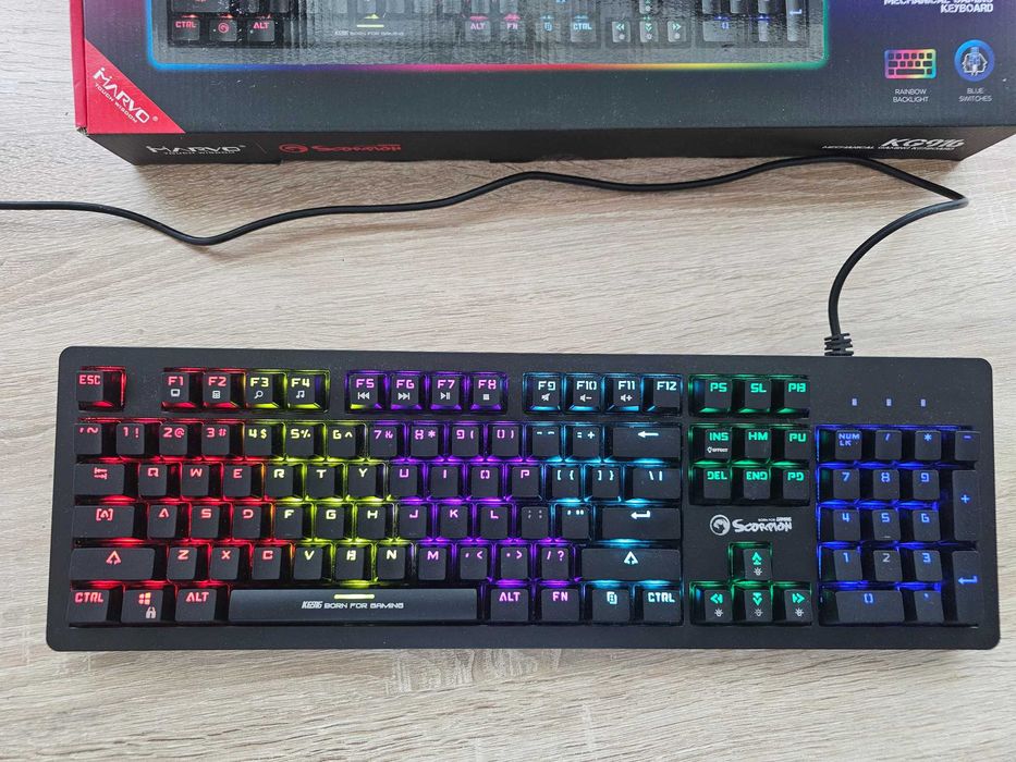 2x tastaturi gaming mecanice MARVO/SCORPIO RGB - ofertă pachet