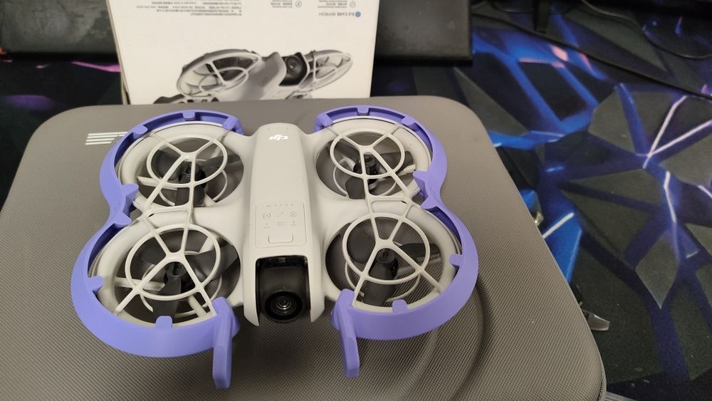 DJI neo + hardcase startrc + 8 gemfan 4 bladed props + protecție impact mov