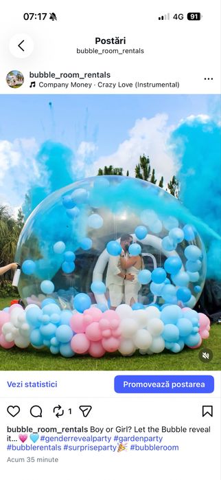 Inchiriez gonflabila bubble /tobogan