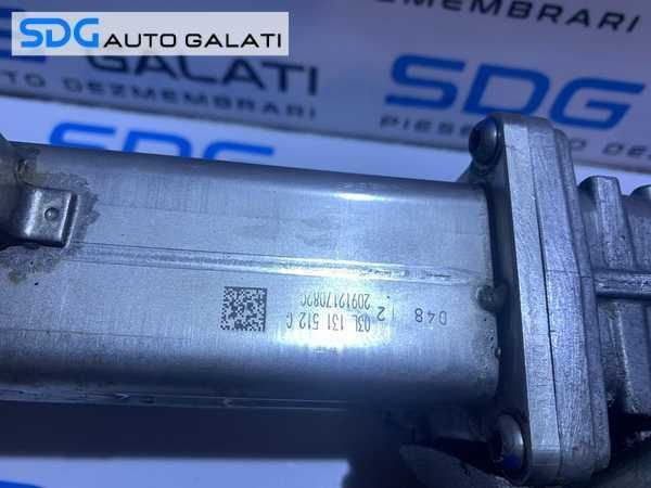 Racitor Gaze cu Supapa Valva EGR Skoda Superb 2 1.6 TDI CAY CAYC 2008 - 2015 Cod 03L131512C 03L131512CF 0280751016 [D0386]