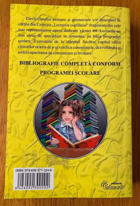 Cartea “Lecturile Copilăriei” de Clasa a V-a