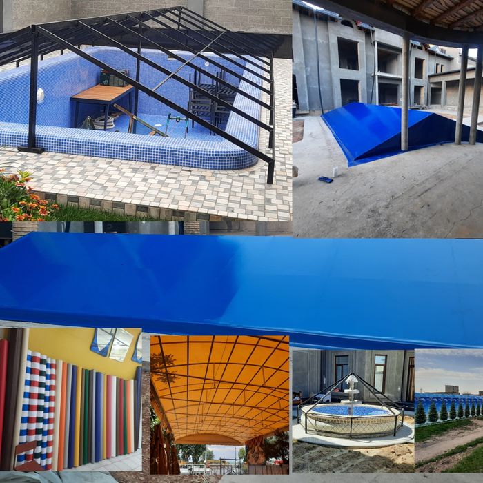 Bassen baner banner tent бассен бассейн банер баннер тент сетка устано