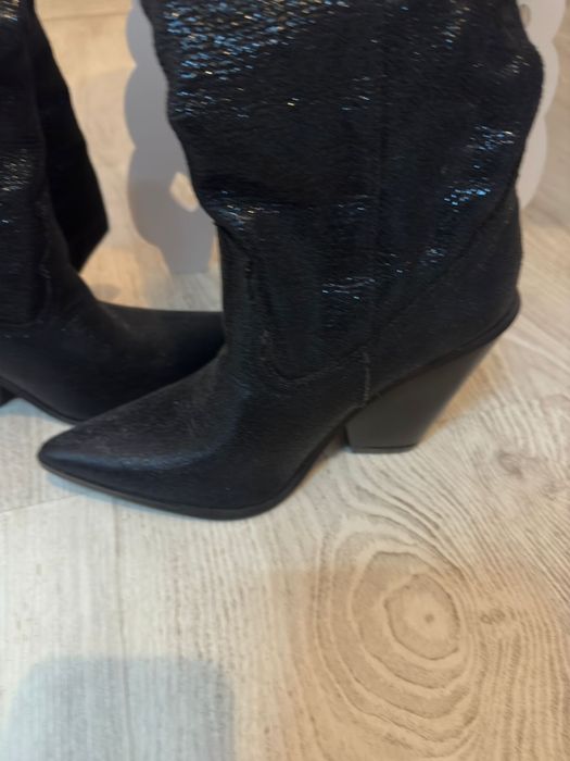 Cizme, Cowboy, negre, Dama