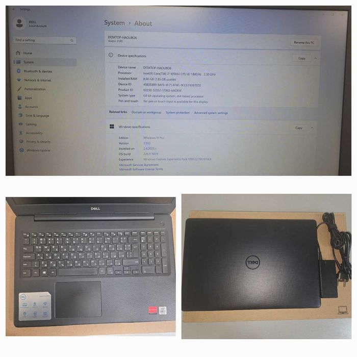 Лаптоп Dell, монитори LG, Dell и 2 бр. компютри HP