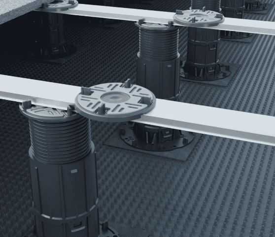 Горна релсова глава за повдигнат под 2мм (Top Rail Head)- Декинг