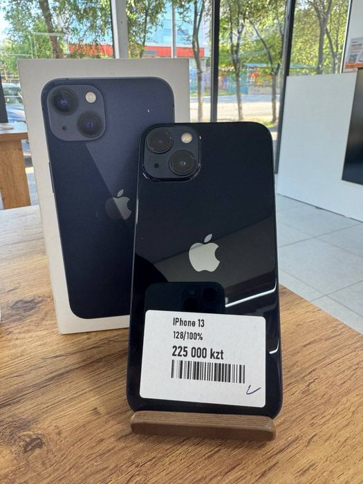 iPhone 13•128GB/100%Black  Айфон 13•128Гб/100%Қара