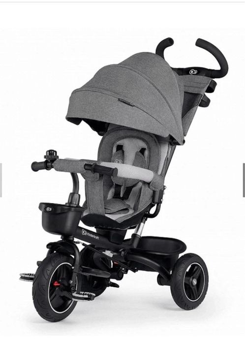 Триколка- Kinderkraft Бебешка триколка 5 в 1 Spinstep Grey 6511 NEW023153