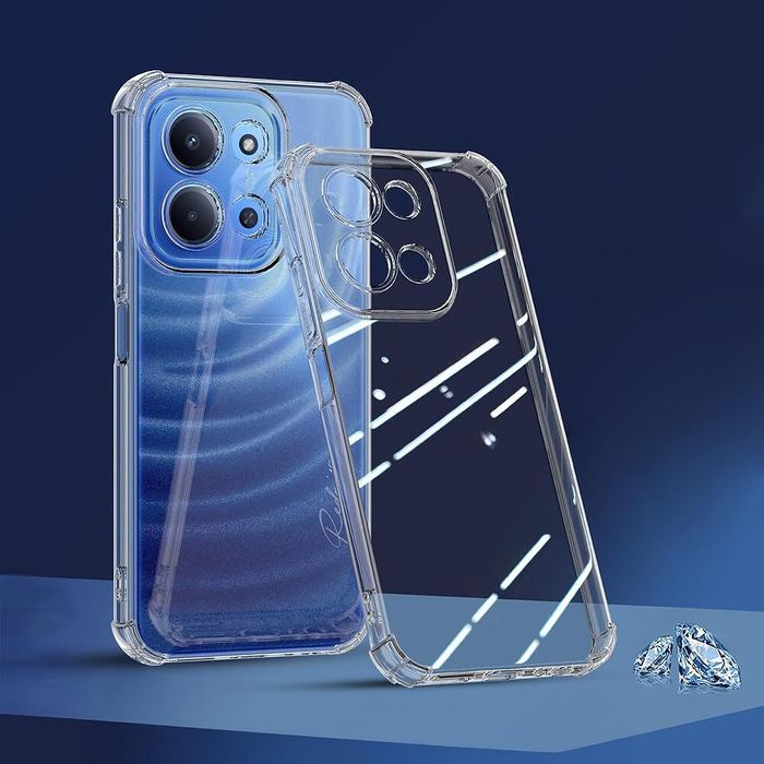 Прозрачен силиконов удароустойчив кейс за xiaomi redmi 15c