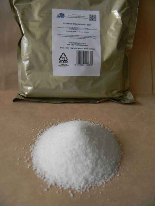 Bicarbonat de potasiu alimentar 1Kg, pentru legume, pomi, vie si vin