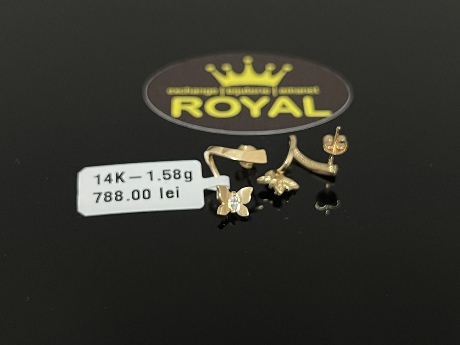 Bijuteria Royal CB : Cercei aur 14k 1,58 grame