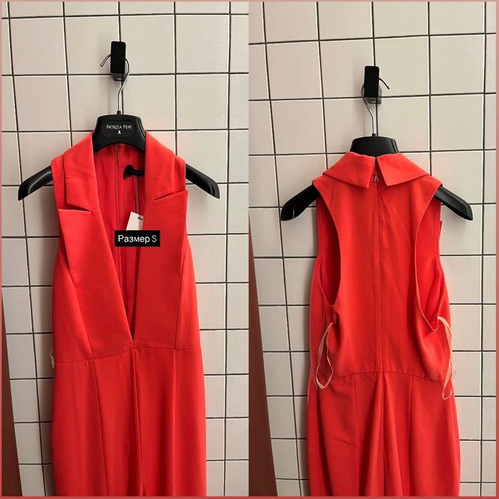 Patrizia Pepe нови оригинални гащеризон S, дълга розова рокля М размер