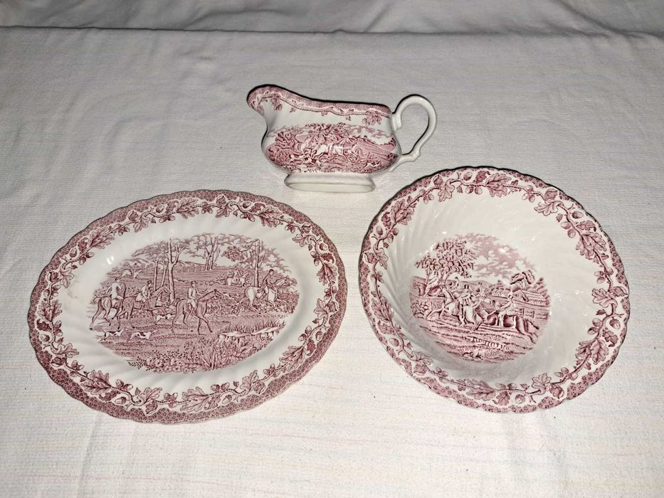 set de masa serviciu portelan englezesc Myotts Country Life 6 persoane 21 piese