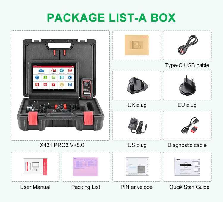 Tester auto PROFESIONAL Launch X431 V+ PRO4 2028 ROMANA, OBFCM FULL