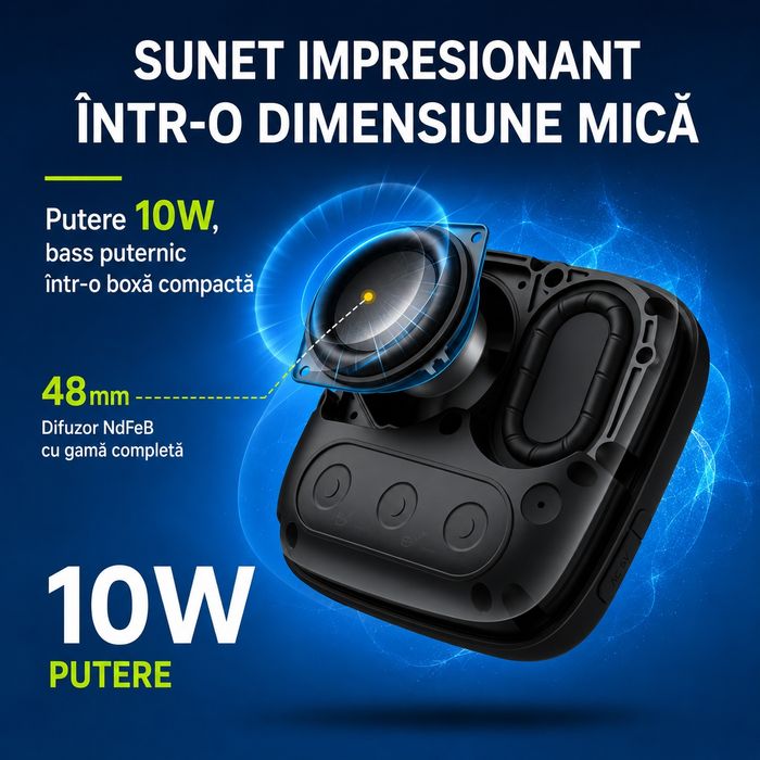 Boxă Bluetooth Tribit StormBox Micro 2 IP67 12H Stereo TWS
