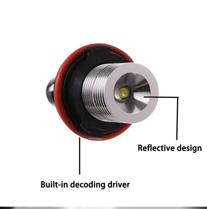 Set Becuri Angel Eyes Led Alb Bmw E39/E60/E61/E53/E63/E64/E65/E66/E87