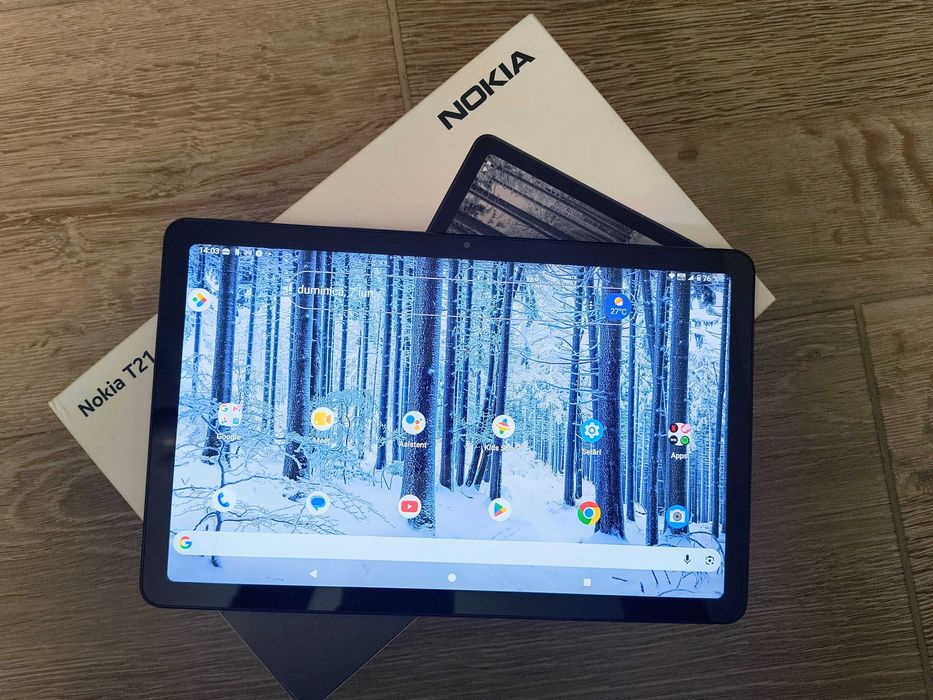 Tabletă Nokia T21 4G (SIM), 128GB, Grey-Ca Nouă (10/10), Cutie + Husă