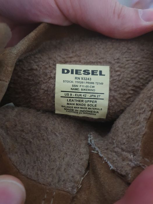 DIESEL мъжки кожени обувки