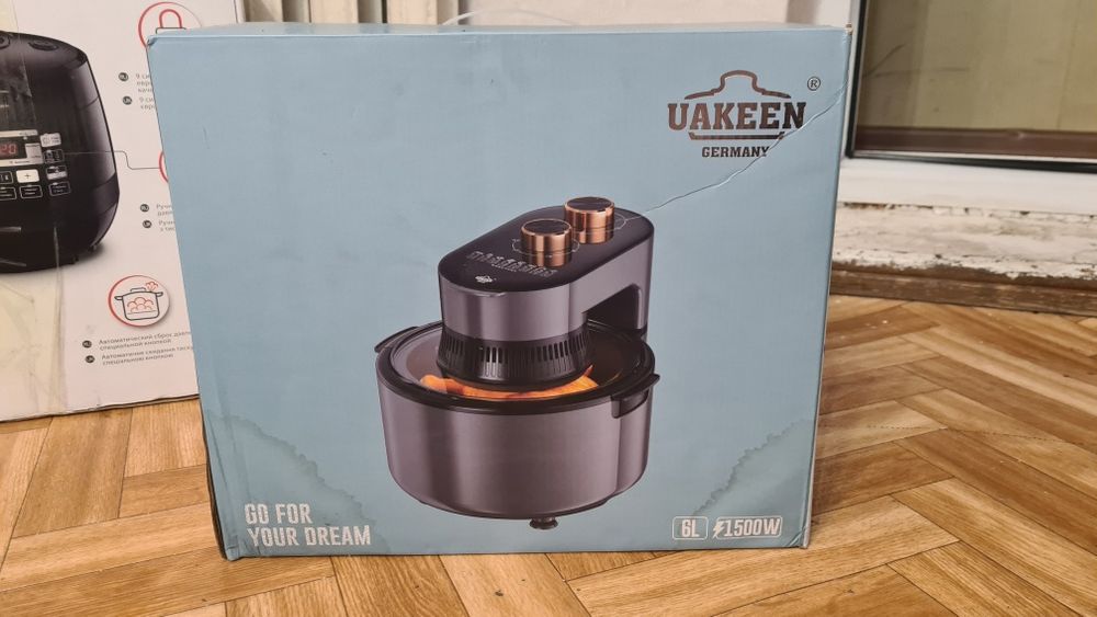 Абсолютно новый аэрогриль Uakeen Germany 1500W, в коробке