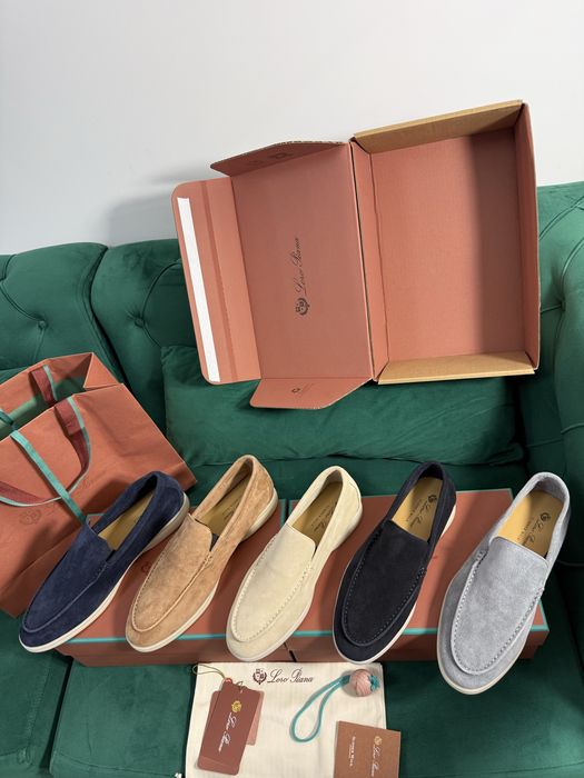 Mocasini Loro Piana piele naturala 100% Full Box colectie noua