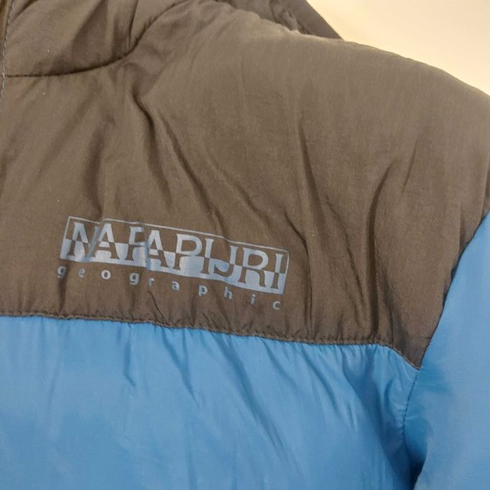 Geaca puffer Napapijri Geographic navy cu glugă (14 ani,162cm)